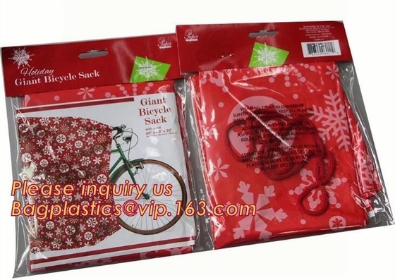 bolso gigante para los presentes que embalan, 35" del regalo de la moda del Año Nuevo bolso afortunado del regalo gigante de la Navidad de la tela del saco del X.25” Papá Noel en bulto