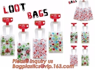 Bolso gigante del regalo de la Navidad disponible biodegradable plástica de encargo