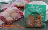 Bolso del caramelo de la galleta de Santa Claus Snowman Fudge Gift Cellophane de la Feliz Navidad, favor C de Navidad Santa Plastic Gift Candy Cookies