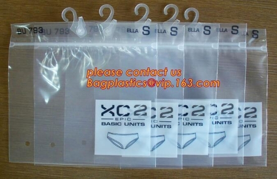 Bolso impermeable del Pvc de la suspensión blanca del bolso de la ropa interior con la ropa de playa de la cerradura de la cremallera