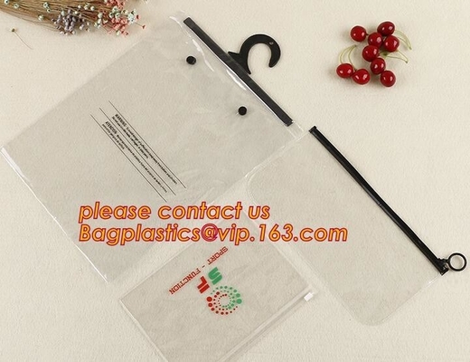 Paño biodegradable de empaquetado del OEM de los bolsos de la ropa plástica de encargo de la suspensión que embala bagease de la ropa del sello del uno mismo de la ropa de Zip lockkk