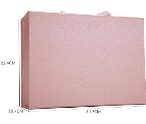 Cree la pequeña caja de papel de lujo del cajón para requisitos particulares de la cartulina, crema de empaquetado plegable de papel rosada BO cosmética del cuidado de piel de la caja de regalo