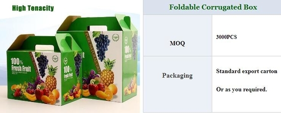 caja de embalaje de la fruta acanalada, papel de Kraft, laminación del lustre, impresión en offset, caja plegable, cono de la flor, empaquetado flowral