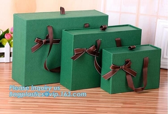 caja de regalo negra mate de lujo de encargo del papel de la cartulina de la caja del top del tirón con la ampolla de la cinta para el bagease de empaquetado de la caja del vino tinto