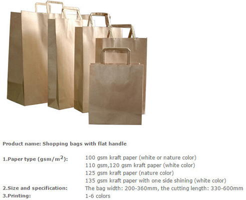 La bolsa de papel de alta calidad de lujo del regalo del portador que hacía compras, haciendo aduana de la bolsa de papel de Kraft imprimió carri que hacía compras reciclado de lujo