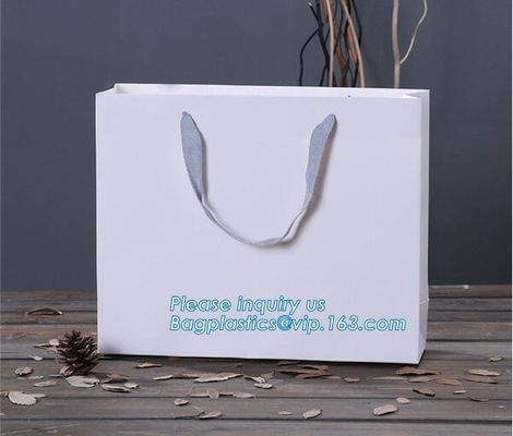 el arte marrón de encargo blanco de lujo del diseño recicla el portador de la botella de vino que las compras del regalo del bolso de la Navidad que embalaban imprimieron Kraft pap