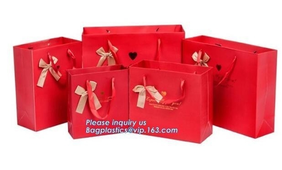 De encargo personalizada imprimió la pequeña bolsa al por menor de lujo blanca del papel de las compras del regalo con la manija, paquete, bagease pac