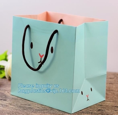 Aduana de la moda que imprime la bolsa de papel de lujo del portador de las compras del regalo con su propio Logo Print, leat torcido fuerte del negro de la manija