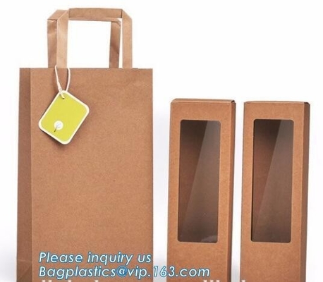 ¡bolsa de lujo del vino, bolsa de papel para el vino, bolso de papel del vino, diseño libre!! ¡Muestra libre!!! PA marrón barato de la bolsa de la flor
