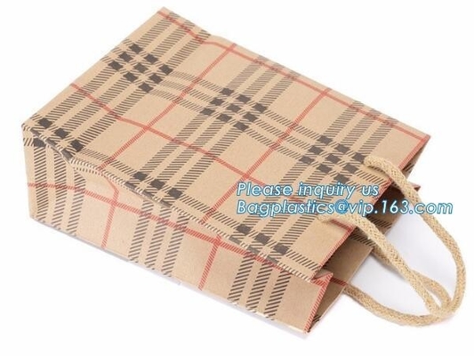 la aduana barata de la venta caliente imprimió el bolso de compras de papel del regalo del portador de la manija blanca de lujo de la cuerda con el logotipo, bolso de compras con el logotipo