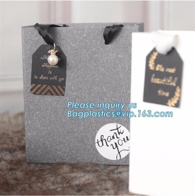 Bolso de compras de papel impreso blanco y colorido modificado para requisitos particulares de lujo con el logotipo, compras de papel avanzadas del portador material de la orden
