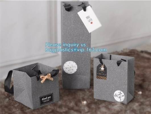 Bolso de compras de papel impreso blanco y colorido modificado para requisitos particulares de lujo con el logotipo, compras de papel avanzadas del portador material de la orden