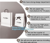 Boda coloreada de encargo de papel de lujo impresa modificada para requisitos particulares del bolso que hace compras