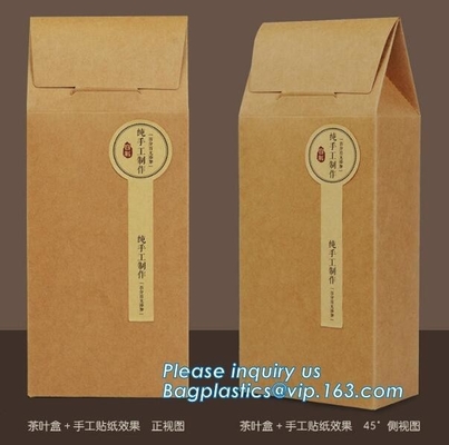 Vino que embala la bolsa de papel de Kraft con la manija de la torsión, bagease de encargo del bolso del regalo del vino del papel de imprenta del color oro respetuoso del medio ambiente del cmyk