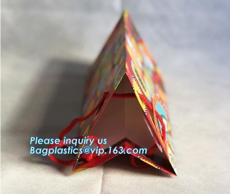 Empaquetado al por menor de Eco del bolso de compras del regalo, bolsos de compras de papel de Kraft Brown