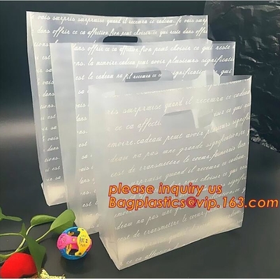 La bolsa de plástico que hace compras biodegradable cortada con tintas barata de encargo de la manija del remiendo de Logo Printing PE, dado biodegradable C del HDPE/Ldpe del 100%