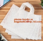 la ropa suave abonable biodegradable respetuosa del medio ambiente de las compras de la manija del lazo recicla el bolso del PE, OEM B plástico de la bolsa de plástico de la manija