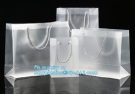 Las bolsas de plástico suaves de la manija del lazo del precio promocional con el bolso de compras de los logotipos, paquete plástico biodegradable del bagease del bolso que hace compras