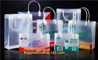 China crea la bolsa de plástico de la manija para requisitos particulares del lazo de Logo Biodegradable Shopping Gift Soft, lazo maneja el bolso que hace compras plástico