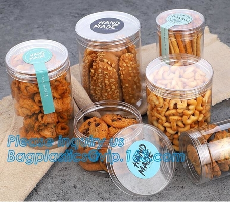 caja para la venta, caja de empaquetado del tubo del papel del OEM de la categoría alimenticia del papel de alta calidad del cilindro, galleta del acondicionamiento de los alimentos del cilindro de la panadería
