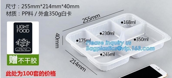 de la ampolla 8 de las PC diversa /clear bandeja disponible plástica de empaquetado de la torta del mochi de la comida congelada de los PP, vacío disponible que forma Packi