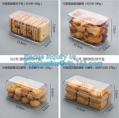 Envase de plástico del ANIMAL DOMÉSTICO del cilindro duro claro de encargo de la categoría alimenticia el pequeño encajona bagea plástico biodegradable del bagplastics de la caja de la comida
