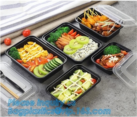 Bagplastics plástico de Straw Lunch Box del trigo del envase de Bento Lunch Box Biodegradable Food de la muestra libre de los envases de la preparación de la comida
