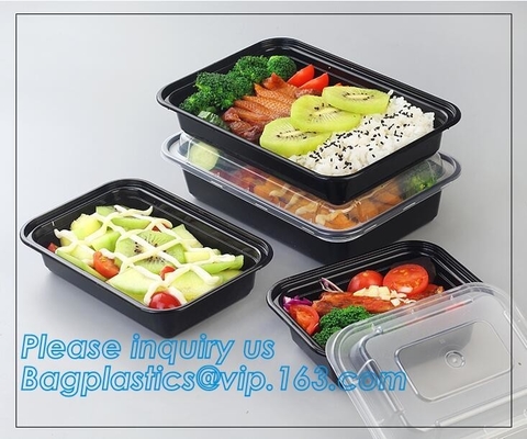 Bagplastics plástico de Straw Lunch Box del trigo del envase de Bento Lunch Box Biodegradable Food de la muestra libre de los envases de la preparación de la comida