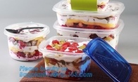 Envase de comida de la caja del vacío transparente/caja de almacenamiento frescos para la comida, bagpla del bagease de la caja del encargado de la comida de la preservación de la frescura