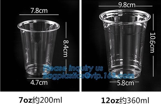 Forma elegante que bebe la taza plástica de un sólo recinto de Straw Promotional Cups With Straws, tazas plásticas de la aduana doble de la pared ningún minuto