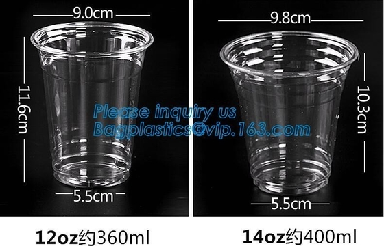 Forma elegante que bebe la taza plástica de un sólo recinto de Straw Promotional Cups With Straws, tazas plásticas de la aduana doble de la pared ningún minuto