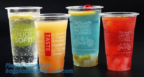 Taza plástica disponible con la tapa de los PP, taza plástica disponible 32Oz Pp/Pet/Ps, taza del animal doméstico, Disposabl de los PP de la pared gruesa del moldeo por inyección