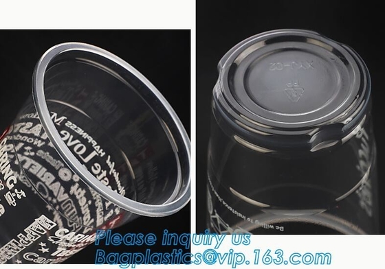 Taza plástica disponible con la tapa de los PP, taza plástica disponible 32Oz Pp/Pet/Ps, taza del animal doméstico, Disposabl de los PP de la pared gruesa del moldeo por inyección