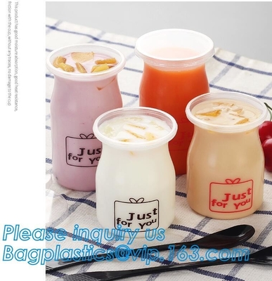 Taza disponible del acondicionamiento de los alimentos diversa PP Yougurt, impresión del flexo para la taza del yougurt del yogurt congelado, taza plástica de Yougurt con C
