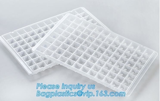 El FDA certificó la tienda que las habas frescas hielan a Tray Trays con la tapa, envase de la bandeja del cubo de hielo, Po del envase del cubo del compañero del molde del silicón