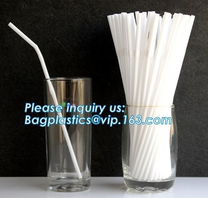 Las pajas de beber de encargo del PLA reciclaron las pajas de beber biodegradables, maicena biodegradable que bebía los Wi de la paja 5*207m m del Pla