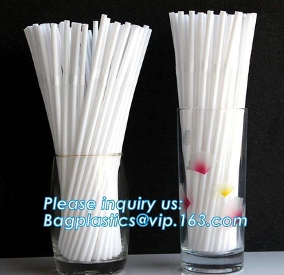 Las pajas de beber de encargo del PLA reciclaron las pajas de beber biodegradables, maicena biodegradable que bebía los Wi de la paja 5*207m m del Pla