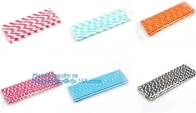 Servicio de mesa disponible amistoso Straw Paper Straw Bendy de consumición de papel biodegradable de Eco