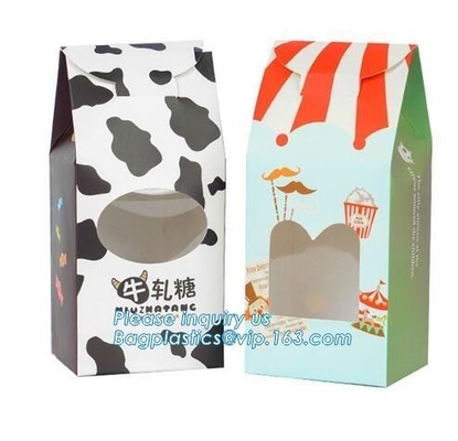 bolso de la bolsa plástica de la comida, bolsa de papel de Kraft para el acondicionamiento de los alimentos, bolsa de papel promocional de encargo del embalaje del pan Kraft, bagease