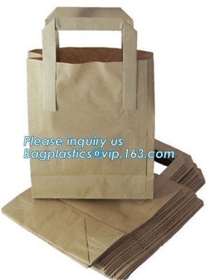 bolso del acondicionamiento de los alimentos del pan del baguette del pan del papel de Kraft, calidad superior Logo Paper Bags de encargo, bolsas de papel del embalaje del pan