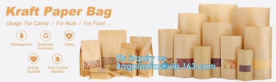 La CERRADURA de la CREMALLERA, SELLO de la CREMALLERA, SELLO de la CREMALLERA, bolsa de papel de encargo del pan, bolso de empaquetado de los alimentos de preparación rápida, bolso de empaquetado de la galleta, SE COLOCA ENCIMA de Zip lockkk