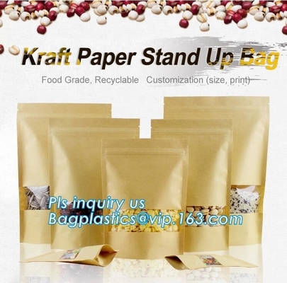 La CERRADURA de la CREMALLERA, SELLO de la CREMALLERA, SELLO de la CREMALLERA, bolsa de papel de encargo del pan, bolso de empaquetado de los alimentos de preparación rápida, bolso de empaquetado de la galleta, SE COLOCA ENCIMA de Zip lockkk