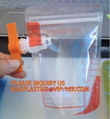 Del levantar bolso de Juice Drink Packaging Spout Pouch de la fruta/Juice Doypack With Spout Cap líquidos de encargo plásticos reutilizables PACKA
