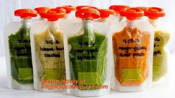 Agua reciclable de lujo Juice Drink, empaquetado mate de la bebida del bolso de la bolsa del canalón del ALMACENAMIENTO de los ALIMENTOS PARA NIÑOS del diseño ECO del OEM de la barra de labios