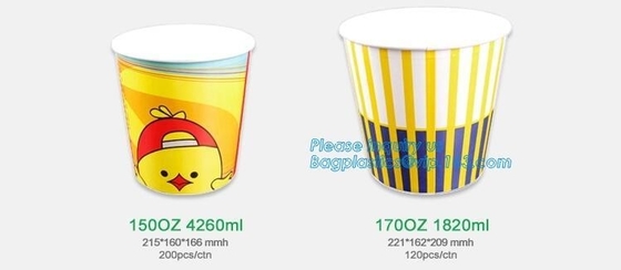 LA CAJA DE PAPEL DE LAS PALOMITAS, TAZA DE LAS PALOMITAS, CAJA DEL POLLO, MARCADO EN CALIENTE DE ENCARGO, 24OZ, 32OZ, 46OZ, ELIMINA EL PAQUETE, TAZA DE PAPEL DE KRAFT, TAPA, PAC