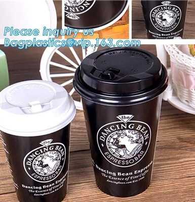 Taza de café disponible de alta calidad del precio bajo de la taza de papel, taza disponible de un sólo recinto doble de papel del café de la ondulación, BAGEASE