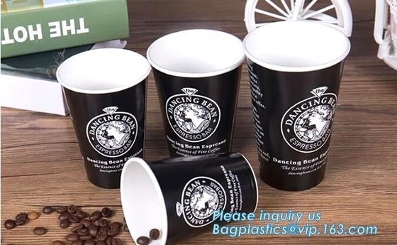 Taza de café disponible de alta calidad del precio bajo de la taza de papel, taza disponible de un sólo recinto doble de papel del café de la ondulación, BAGEASE