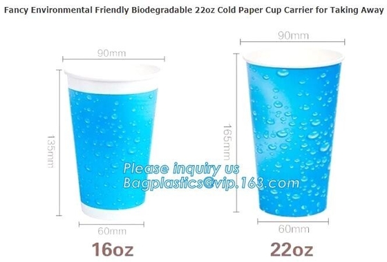La aduana del precio al por mayor 12Oz imprimió las tazas de papel del café con el certificado, taza doble de papel del tenedor del café de Kraft de la pared con li