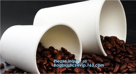 Taza amistosa disponible de papel del café de 8 onzas Eco, taza adaptable disponible PACKAG del jugo del agua de la leche del café de la taza de papel de Kraft