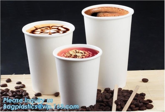 Taza amistosa disponible de papel del café de 8 onzas Eco, taza adaptable disponible PACKAG del jugo del agua de la leche del café de la taza de papel de Kraft